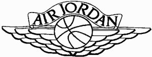 "Air Jordan Wings" logo as on Air Jordan 1 and Air Jordan 2