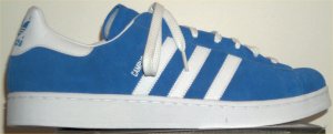 adidas Campus retro basketball shoe in Bluebird with white stripes
