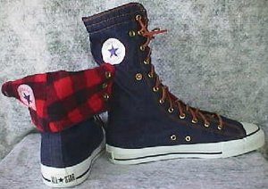 Converse "Chuck Taylor" All-Star NEEHI (Knee High) in Denim and Plaid