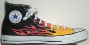 Converse "Chuck Taylor" All-Star high-top sneakers in Flame pattern