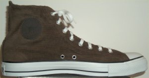 Converse "Chuck Taylor" All Star dark brown corduroy high-top sneaker