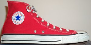 Converse "Chuck Taylor" All Star high-top in traditional fire-engine red