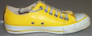 Converse "Chuck Taylor" All Star low-top sneaker in yellow vinyl