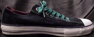 Converse "Chuck Taylor" All Star dark green corduroy low-top sneaker