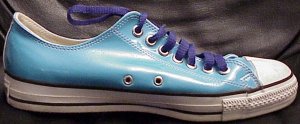 Converse "Chuck Taylor" All Star low-top in light blue vinyl