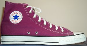 Converse "Chuck Taylor" All Star grape high-top basketball shoe