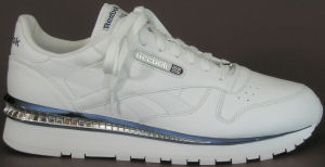 Reebok Classic Leather Streak III Chrome in white with silver and blue trim