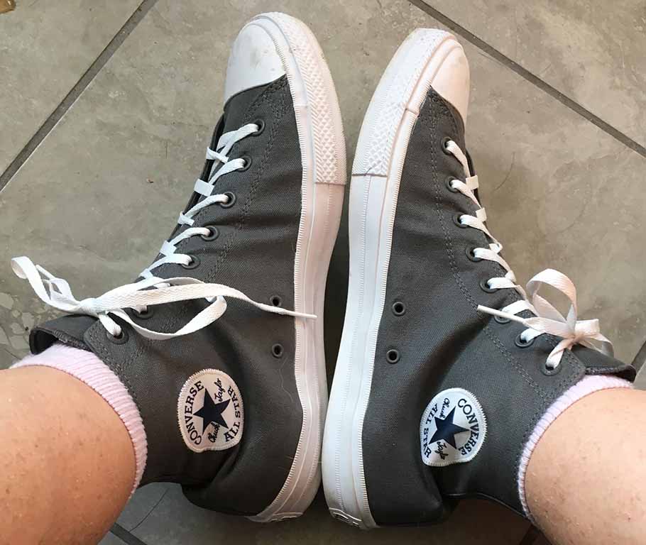 Gray Converse CTAS II hightops