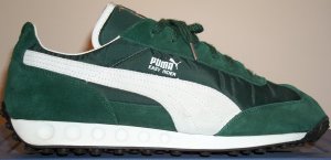 Puma "Easy Rider" sneaker in green with white trim