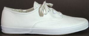 White canvas Keds "Champion" shoe