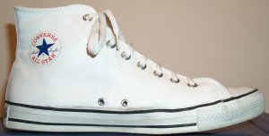 Leather Converse "Chuck Taylor" All Star sneaker (white glove leather high-top)