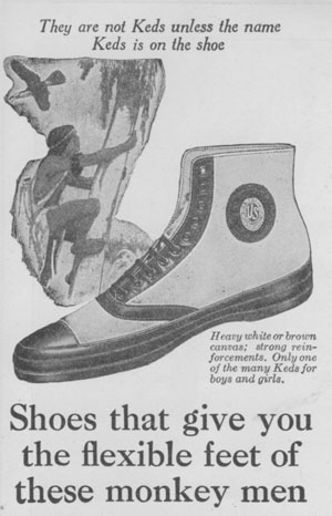 1922 high-top Keds as advertised in St. Nicholas Magazine