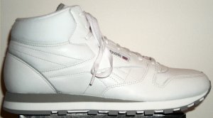 Reebok Classic Leather Mid sneaker (white, gray trim)