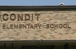 Facade of Condit Elementary School in metro Houston