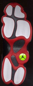 Nike Air Jordan 13 basketball shoe sole