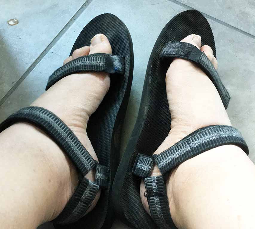 Dark gray Teva Original Universal sport sandals