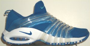 Nike Air Max Tremble cross-trainer in blue with white midsole and clear support cage