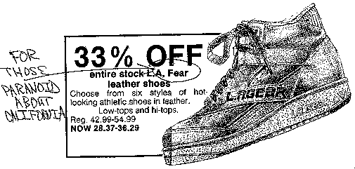 L. A. Fear sneakers on sale!