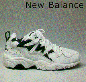 New Balance sneaker with the image reversed