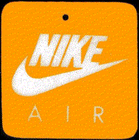 Nike Air Flight - orange tag attached to shoes