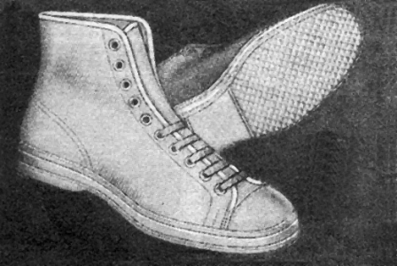 1931 Montgomery Ward canvas women's gym shoe