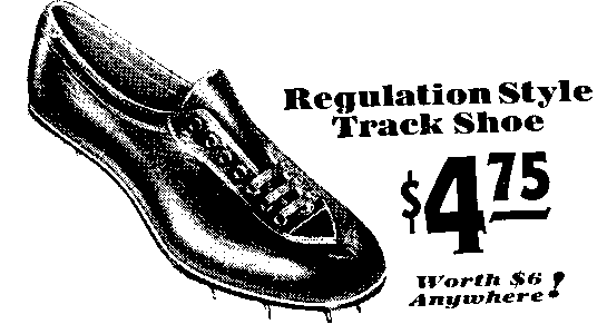 1931 Montgomery Ward "Regulation Style Track Shoe"