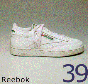 Reebok Club C shoe picture reversed left to right