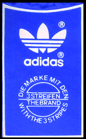 The adidas tongue tag