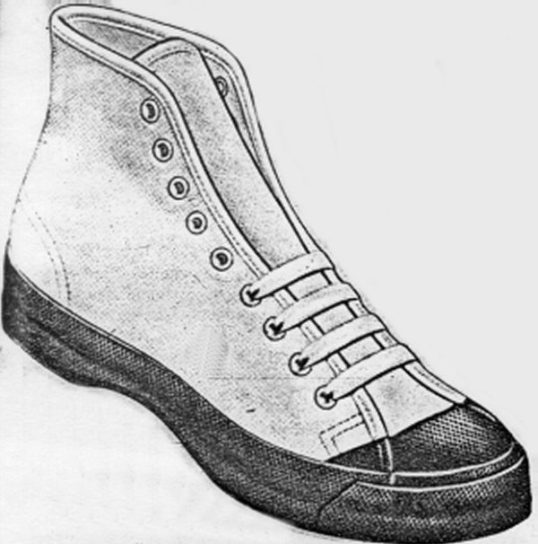 1946 Sears canvas women's gym shoe