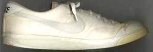 Nike All Court low-top basketball and tennis shoe: dirty white