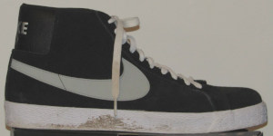 Nike Skateboarding Blazer (retro reissue), black suede, gray SWOOSH