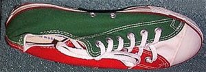 Converse "Chuck Taylor" All Star in "Christmas: Tricolored Panels" design