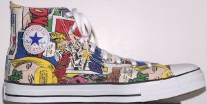 Converse "Chuck Taylor" All-Star high-tops in the Comic pattern