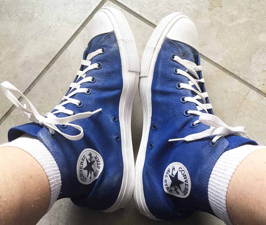 Blue Converse CTAS II hightops