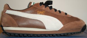 Puma Easy Rider sneaker in brown with light brown formstrip