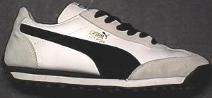 Puma "Easy Rider" running-training shoe, white with black formstrip