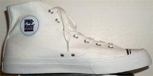 PRO-Keds "Royal Canvas" high-top basketball shoe in white