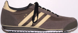 adidas SL 76 in brown: 'coffee' and 'saraha'