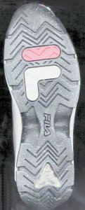 Sole design of FILA Grant Hill 2 basketball shoe
