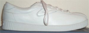 Tretorn Nylite leather tennis sneaker in all-white