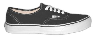 Vans Authentic Classic in black canvas